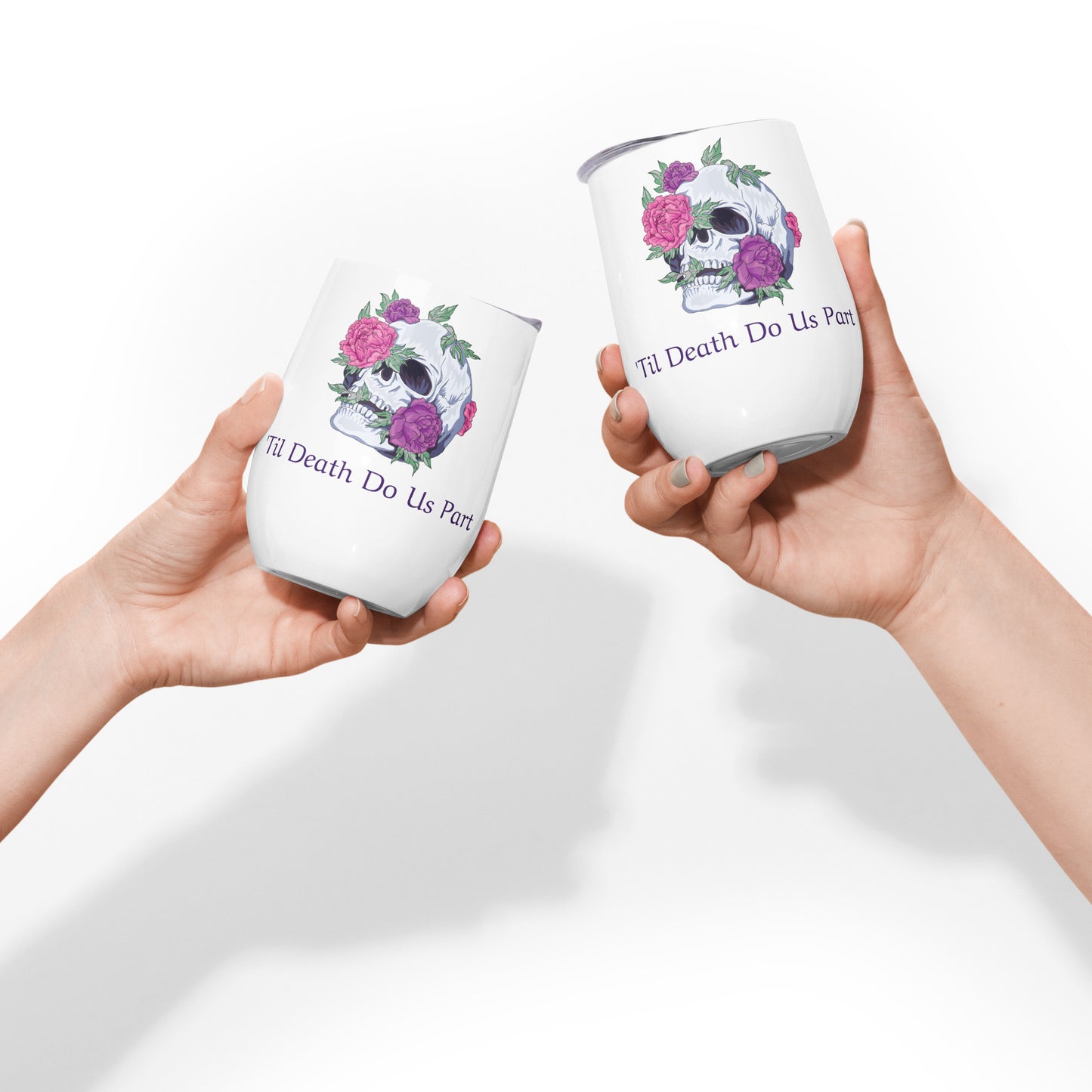 Til Death Do Us Part Wine Tumbler, Bride Gift, Wedding Gift