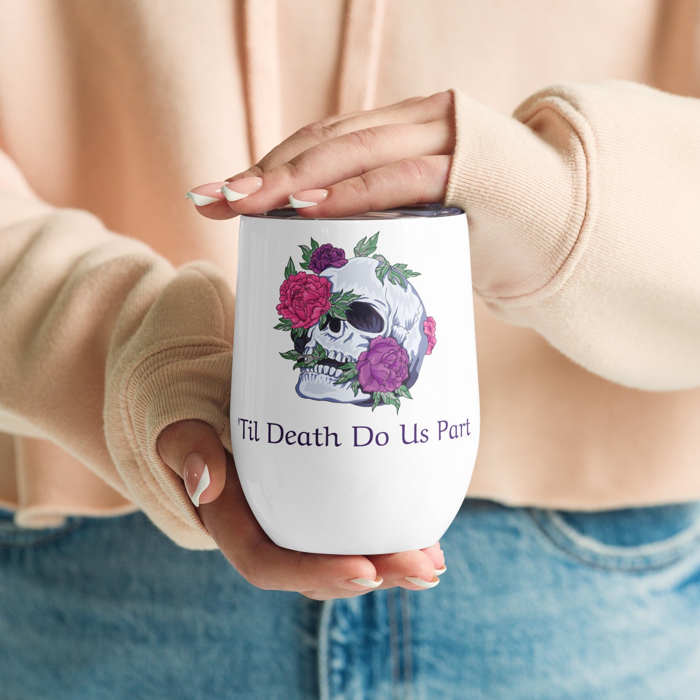 Til Death Do Us Part Wine Tumbler, Bride Gift, Wedding Gift