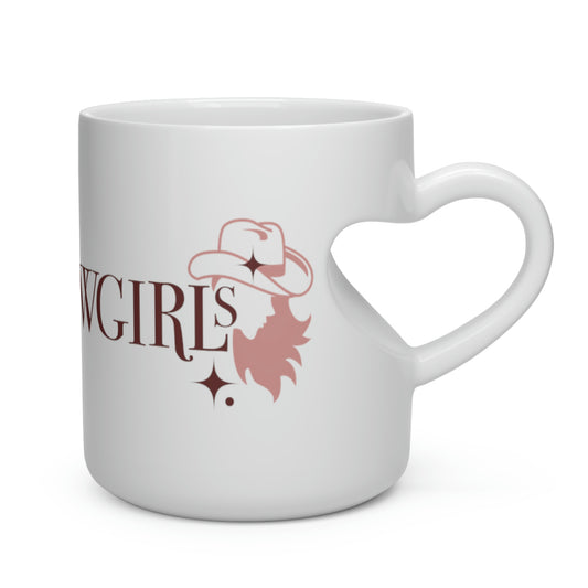 Valentine's Day Heart Shape Mug Tattooed Cowgirls