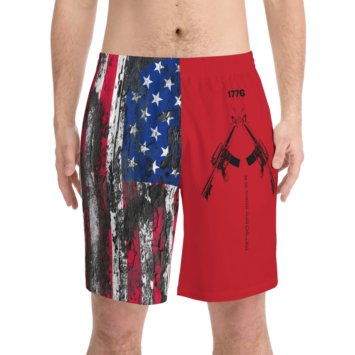 We The People Men's Beach Shorts (AOP)