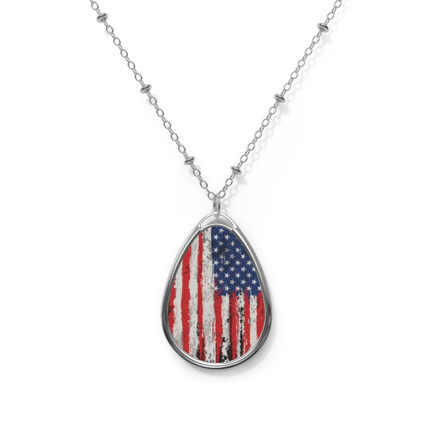 USA Oval Necklace