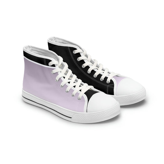 Women's High-Top Sneakers Purple Black White