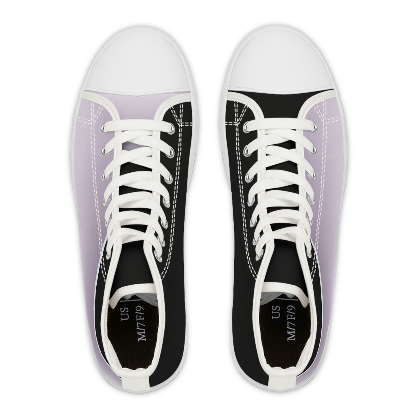 Women's High-Top Sneakers Purple Black White