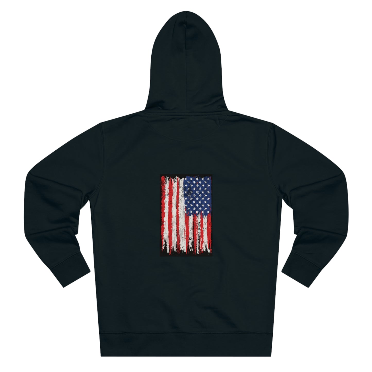 Distressed USA Flag Men's Cultivator Zip Hoodie