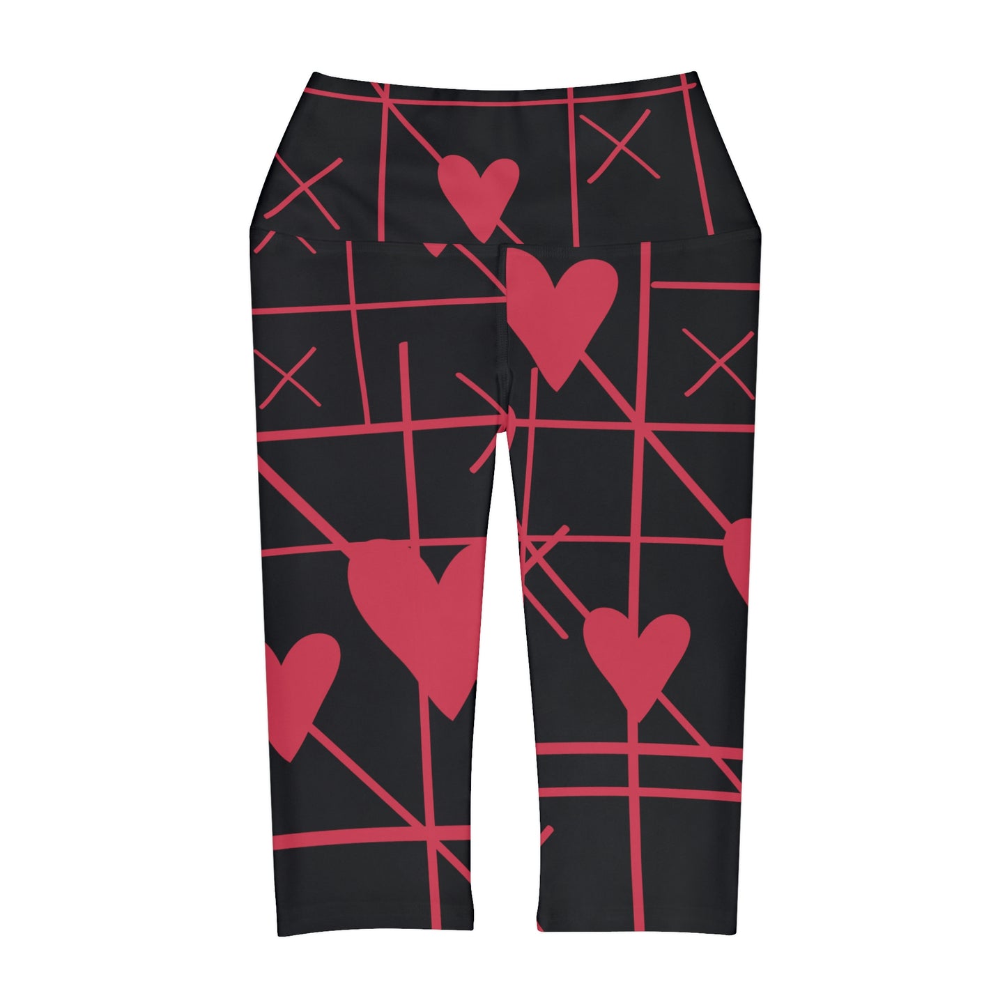 XOXO, Valentine's Day Yoga Capri Leggings, Love Yoga, Love Me, Love You Leggings