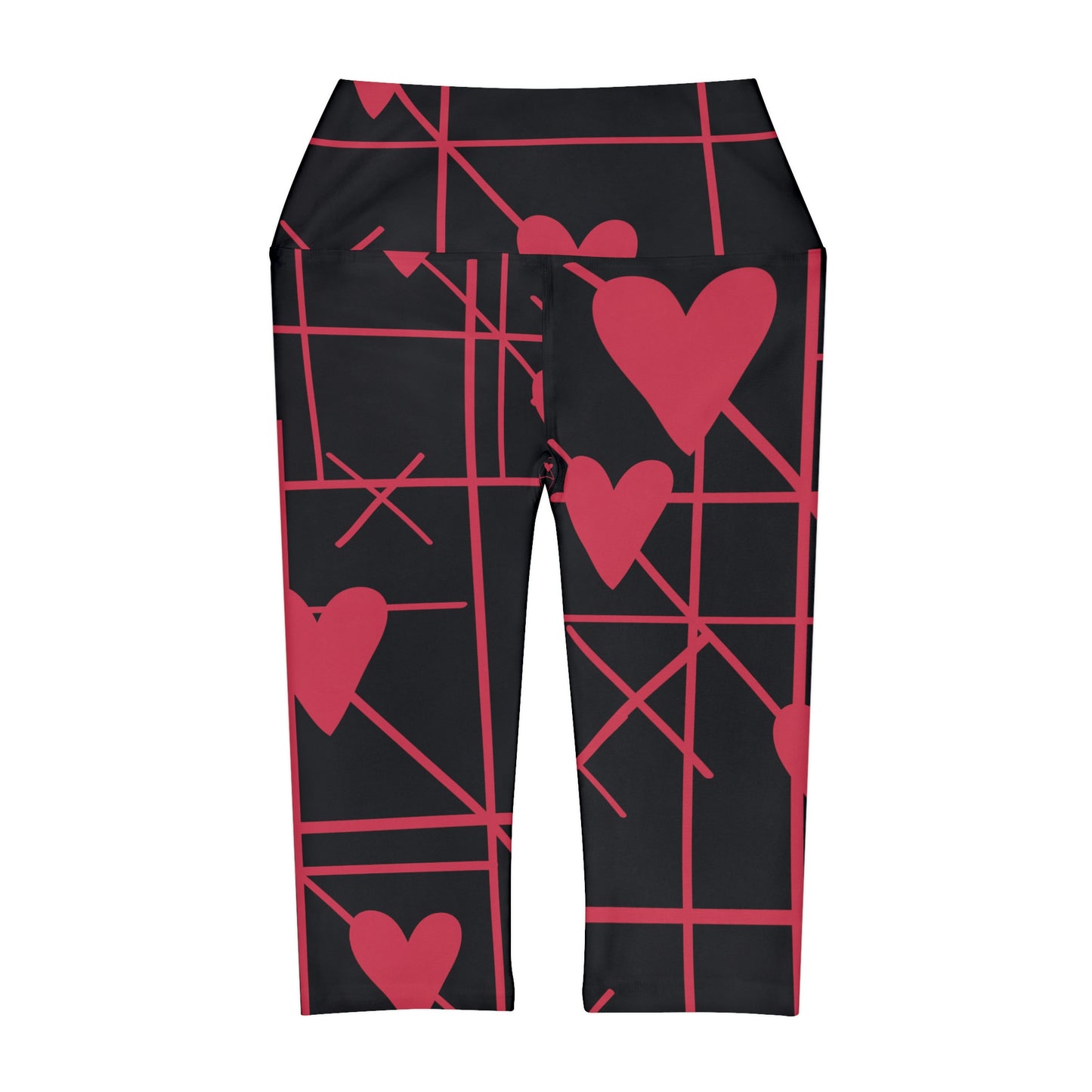 XOXO, Valentine's Day Yoga Capri Leggings, Love Yoga, Love Me, Love You Leggings