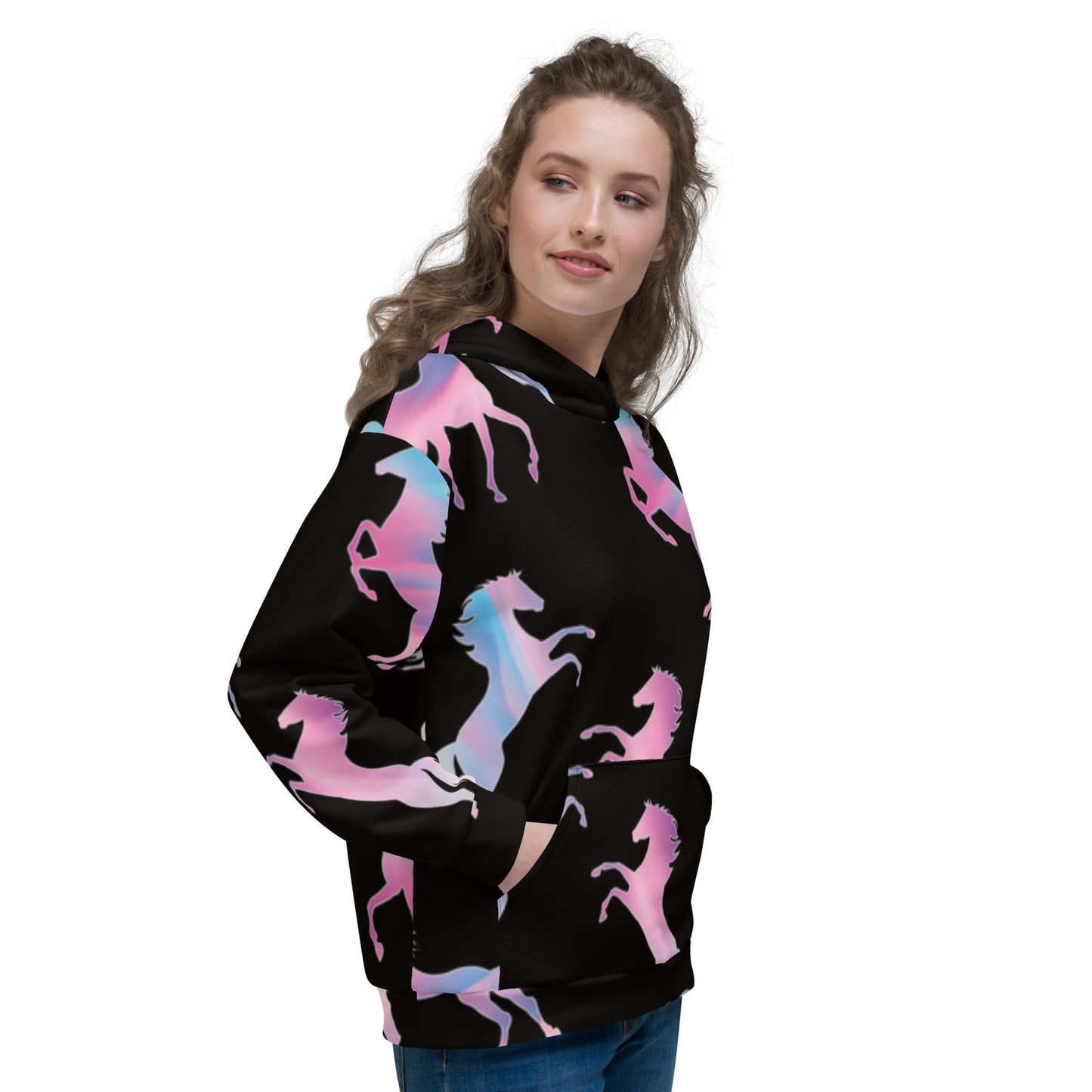 Colorful Pony Pull Over Hoodie