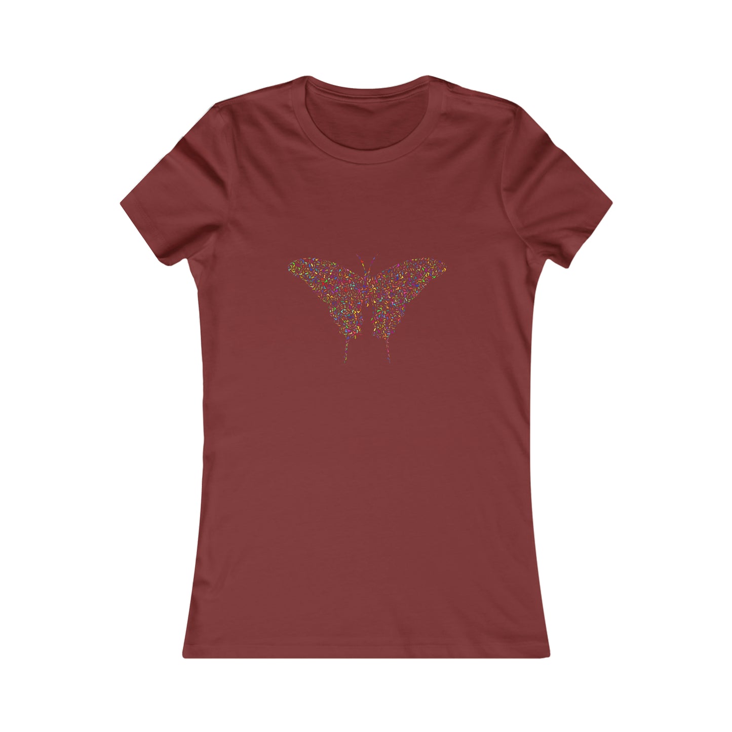 Women's Favorite Tee, Butterfly, Gun Butterfly, Comfy Shirt, Daily Tee