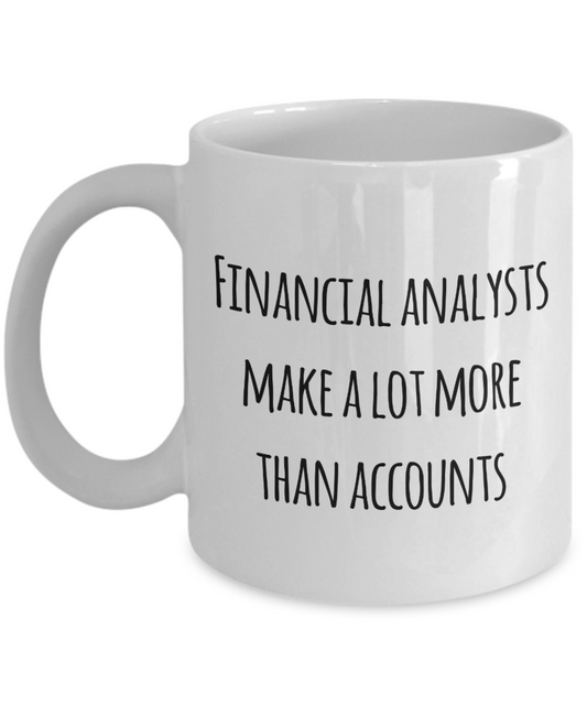 Financial Analysts Coffee Mug, Funny Gifts for Financial Analysts Apprentice New Job Graduate Financial... A2CD0